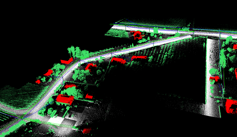 Classified Point Cloud View - Routescene